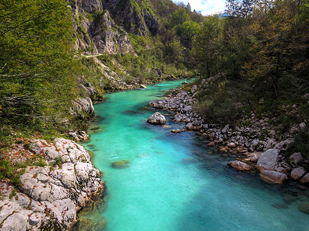 Soca rivier, Slovenië