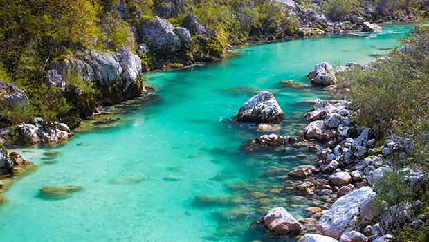 Soca rivier, Slovenië