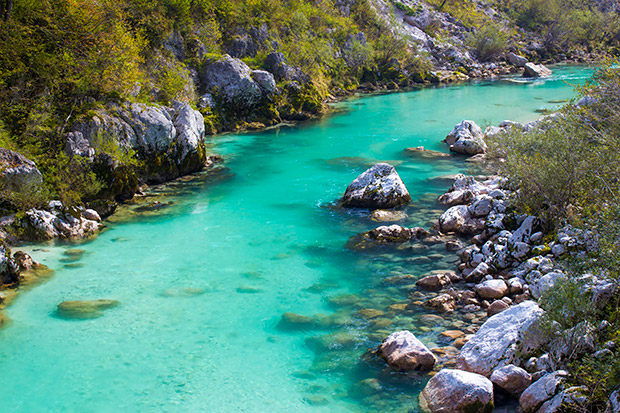 Soca rivier, Slovenië