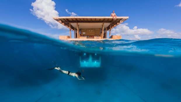 Manta Resort onderwater kamer