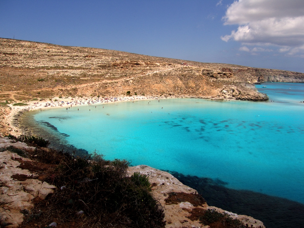 Rabbit Beach, Lampedusa (Sicilië)