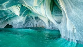 Marble Caves in Chili
